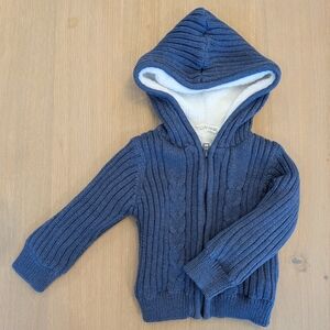 Navy Blue Kids Hooded Sweater